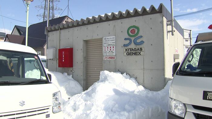 現場周辺は「集中プロパンガス」という仕組