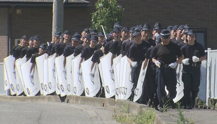 伝統の「警備実施訓練」