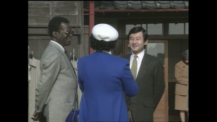 平成4（1992）年12月　新浜鴨場で外交使節団を接待された皇太子さま