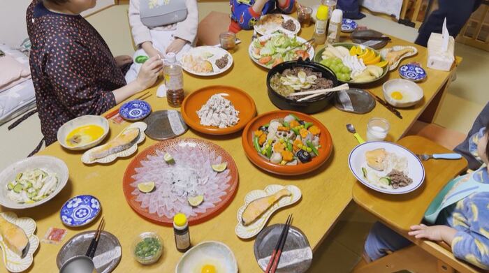 「お年取り」の食卓