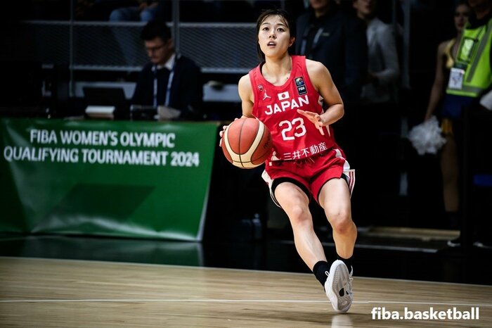 スペイン戦での山本麻衣(8日、ハンガリー・ショプロン)