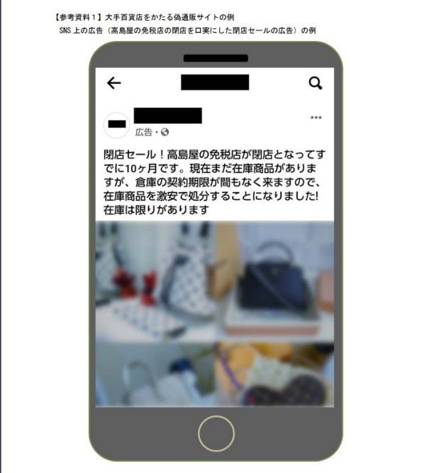 偽サイトの例