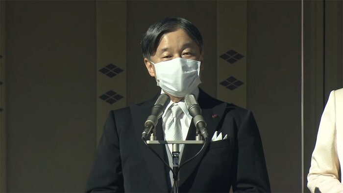 陛下は、お言葉の中で、コロナ禍の3年間について触れられた。
