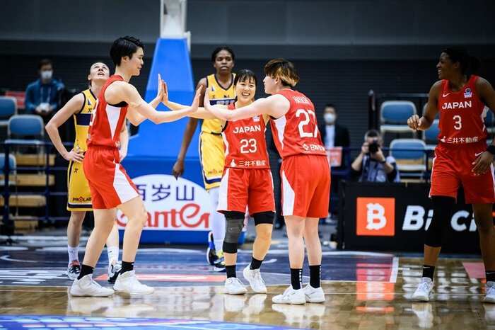 14回目のワールドカップ出場を決めた日本代表 (C)FIBA