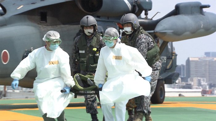 東京オリパラ見据えテロ想定 自衛隊中央病院で災害対応訓練