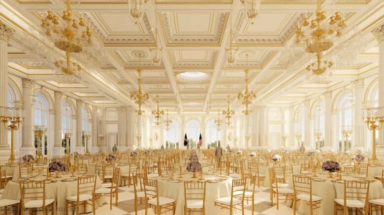 アメリカ・ホワイトハウスに300億円かけて「宴会場」建設へ　650人が着席できる「ボールルーム」トランプ大統領の任期中の完成目指す｜FNNプライムオンライン
