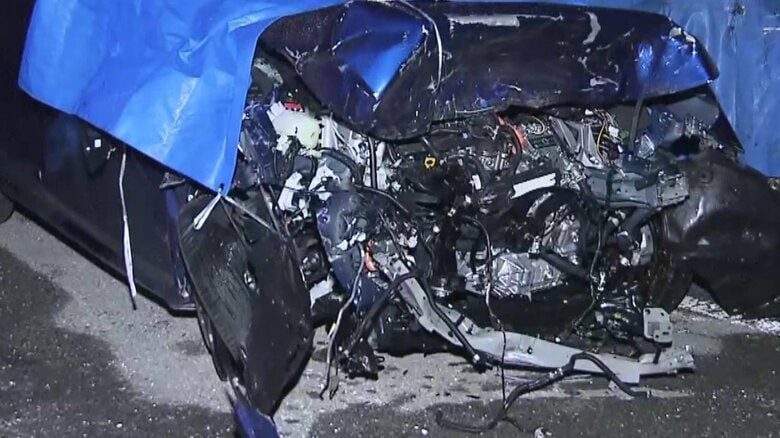 「逆走車が」通報相次いでいた…正面衝突された男性（27）死亡　車は2台とも大破し逆走車の運転手（36）も重傷　男性の回復待ち状況確認の方針　茨城・境町｜FNNプライムオンライン