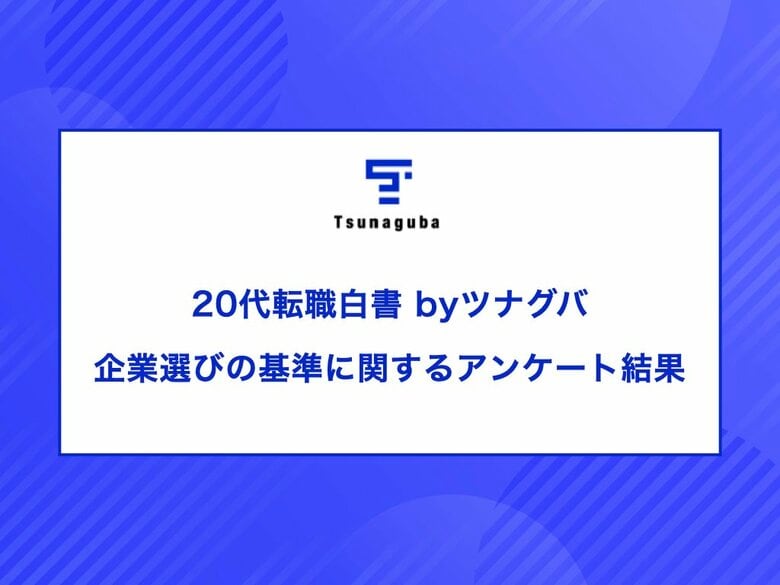 20代転職者の本音!給与以外に重視する意外なポイントとは?20代転職白書 byツナグバ|企業選びの基準に関するアンケート結果
