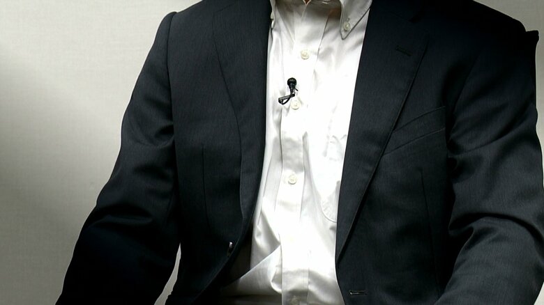 インタビューに応じるビッグモーター富士店の元従業員