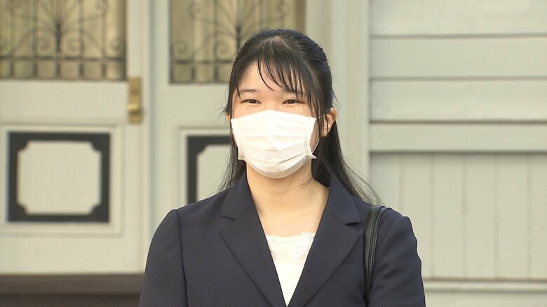 2020年10月　愛子さまが学習院大学に初めて登校された。