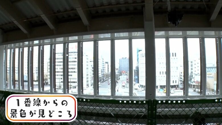 大通りを一望できる