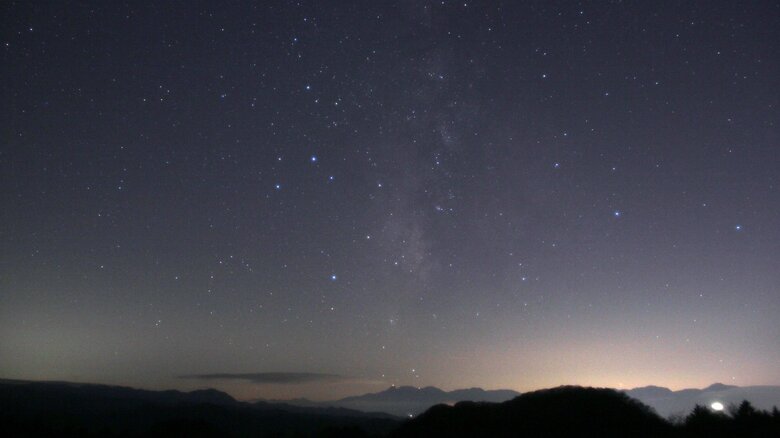 荒船パノラマキャンプフィールドからみた星空