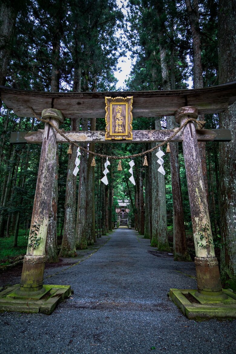兵庫県にある自然に囲まれた神社