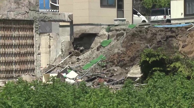 青森・八戸市の土砂崩れ