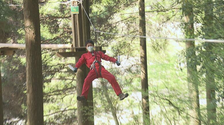 アスレチックで漫画の世界を体感