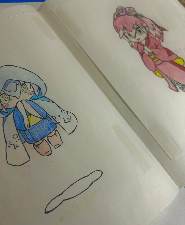 小学5～6年生の時の自由帳（提供：あぱる。とさん）