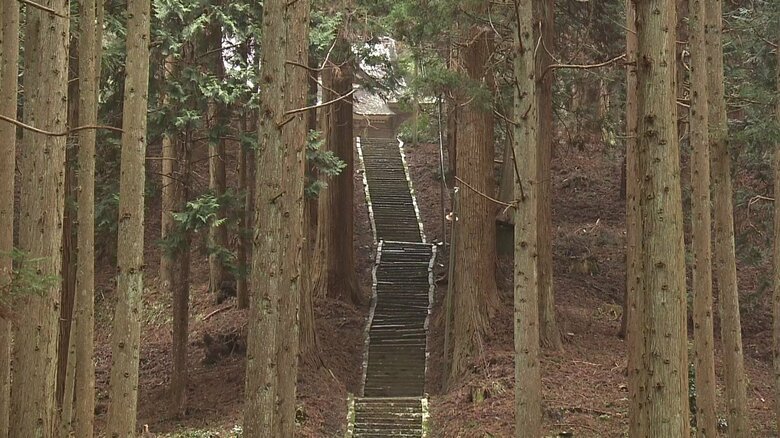 沢北栄治が登ったとされる石段