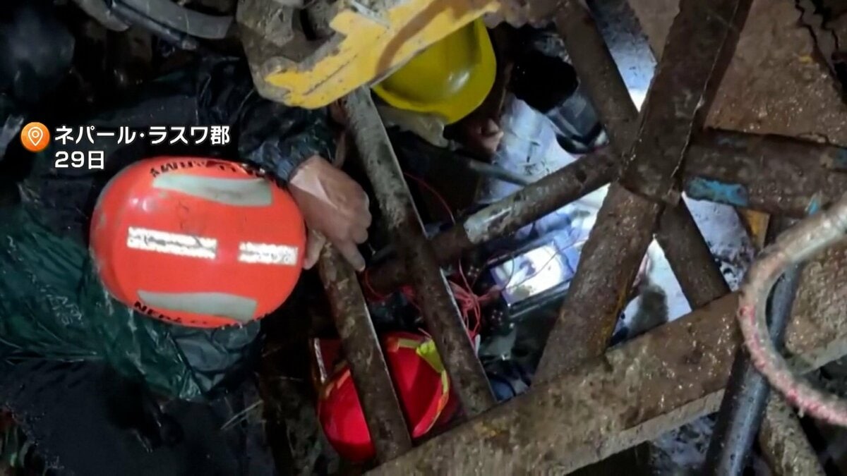 ネパール土石流 水力発電所で数百人と連絡取れず 大量の泥が流れ込んだトンネルに100人以上閉じ込めか