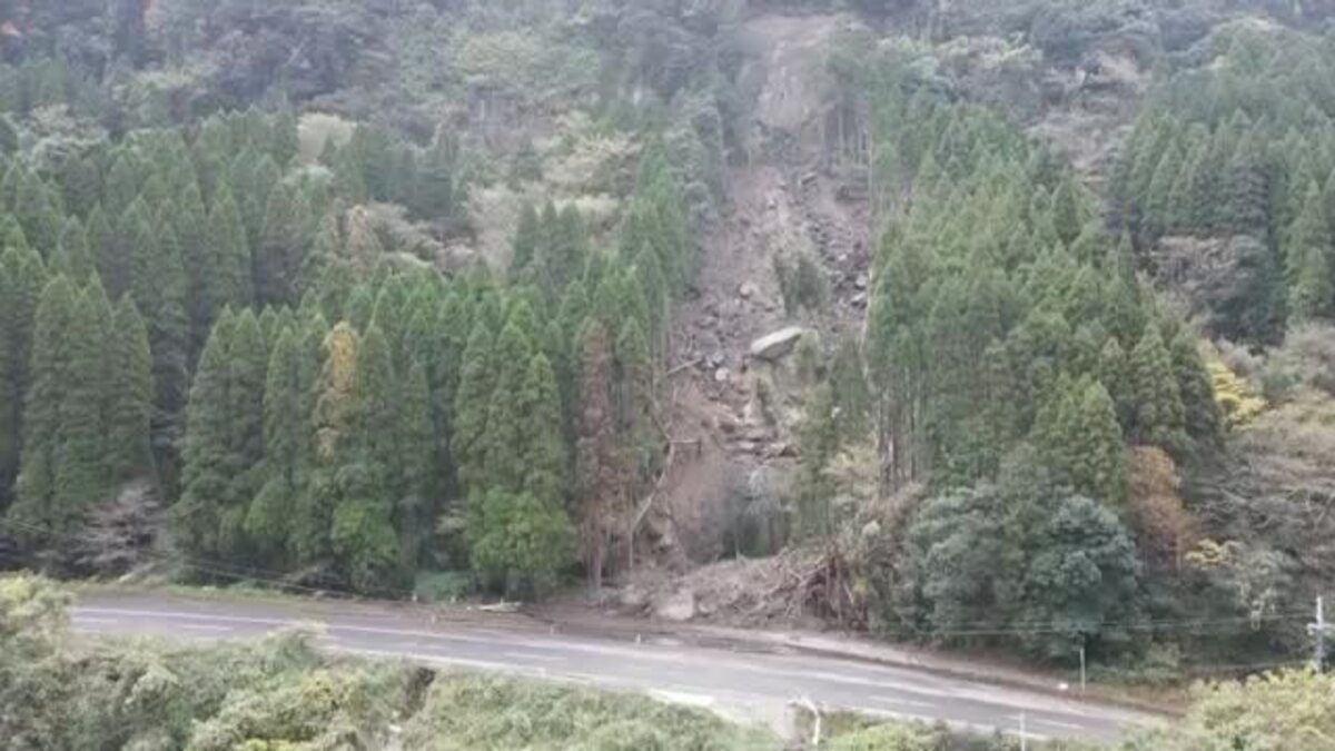鹿児島・大雨被害から4カ月 霧島市隼人町 県道475号今も通れず日常生活