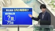 【天気／山形】天気ふりかえり＆東北南部が8月に梅雨明けしたのは何回？　中村友祐気象予報士の予報(1)