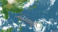【台風情報】台風30号の進路予想　23日午前9時には「非常に強い」勢力で沖縄の南へ達する見込み　中心気圧935hPa、最大瞬間風速70m/sの予想