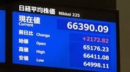 日経平均が大幅上昇、上げ幅は一時2100円超　アメリカ・ダウ平均は900ドル超上昇の大幅反発