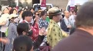 サラリーマンなど2000人近くが参加…名鉄レジャック跡地の広場で一夜限りの盆踊り 炭坑節など35曲披露