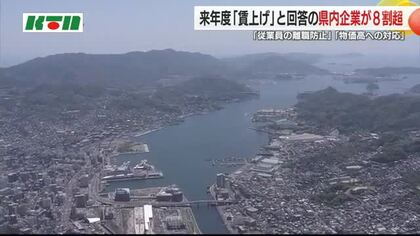 「賃上げを実施する」が8割超 県内企業がアンケート調査に回答 「離職防止」「物価高」など理由に