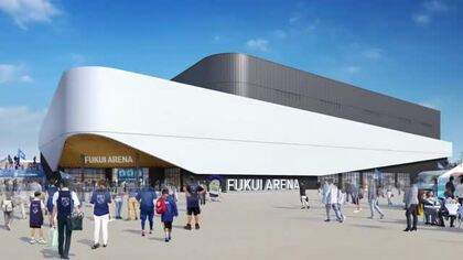 “市民の理解”が課題の福井アリーナ　福井市が3ショッピングセンターでPR　専用コーナー設置し概要や意義伝える