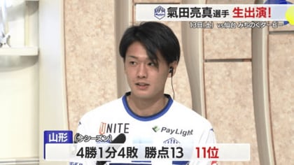 モンテ山形・氣田亮真選手に聞く「みちのくダービー」への意気込み