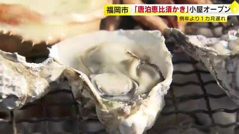 ブランド水産物「唐泊恵比須かき」小屋オープン　例年より１カ月遅れ　輸出用の高級カキも提供　福岡市西区