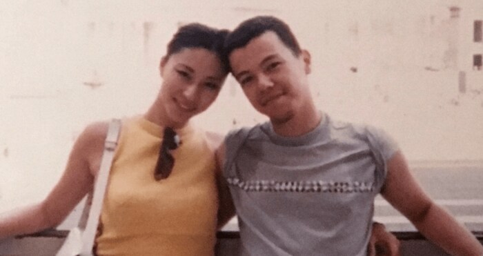 大学3年の頃、夫となる清志さんと(提供:三浦瑠麗さん)