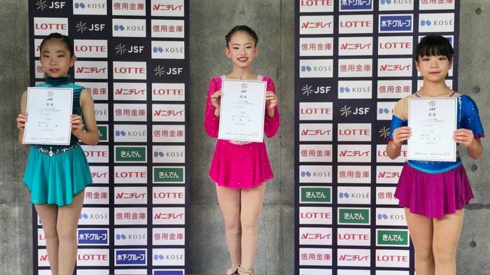 ノービスB女子表彰台(関東選手権)