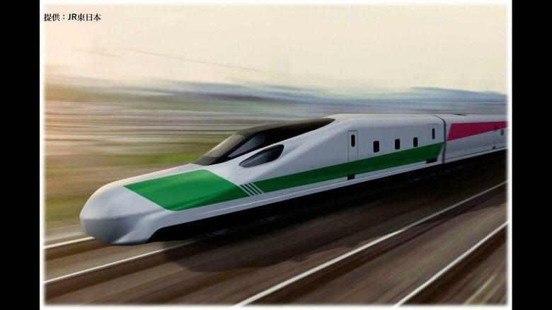JR東日本の新型検測車の愛称「SOAR」に決定 East iの後継車両 白基調のデザインを継承、ボディに赤と緑のライン 日本初、最高速度320キロで検査|FNNプライムオンライン