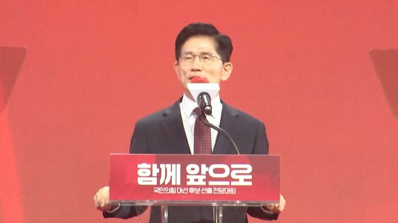 韓国・保守系与党「国民の力」が金文洙前雇用労働相（73）を公認候補に選出　来月3日大統領選挙｜FNNプライムオンライン