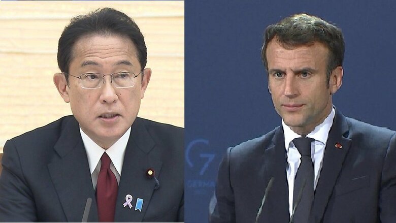 岸田首相・仏マクロン大統領と電話会談「ロシアに強力な制裁措置必要」｜FNNプライムオンライン