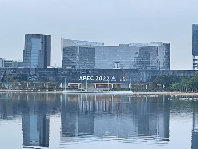 APEC=アジア太平洋経済協力会議が開かれたバンコクの会場