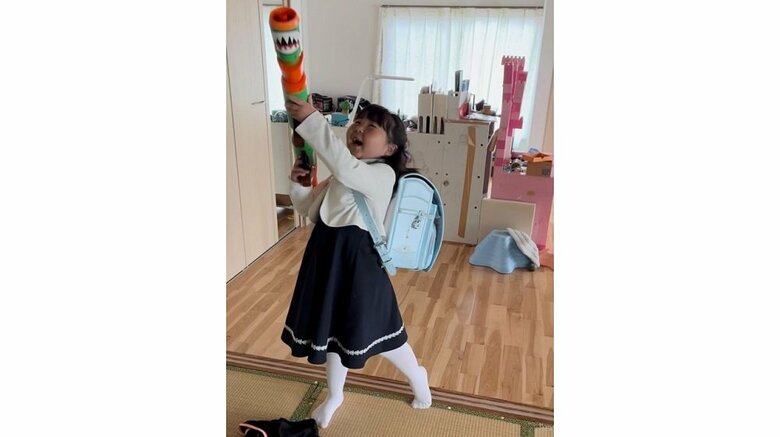 おもちゃのロケットランチャーが好き