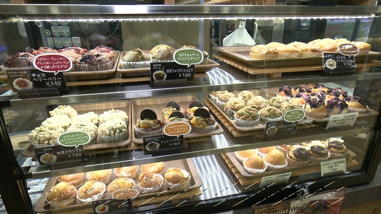 マフィンは常時10種類以上