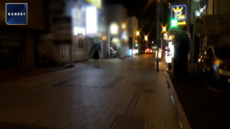 事件があったガールズバー周辺の様子