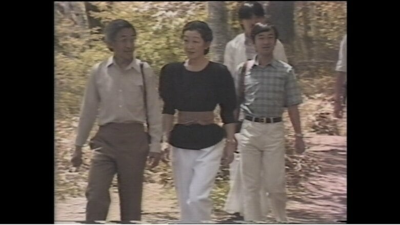 ご家族4人で日光をハイキングされたことも　1987年撮影