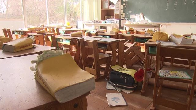 2011年3月のまま　旧・熊町小学校