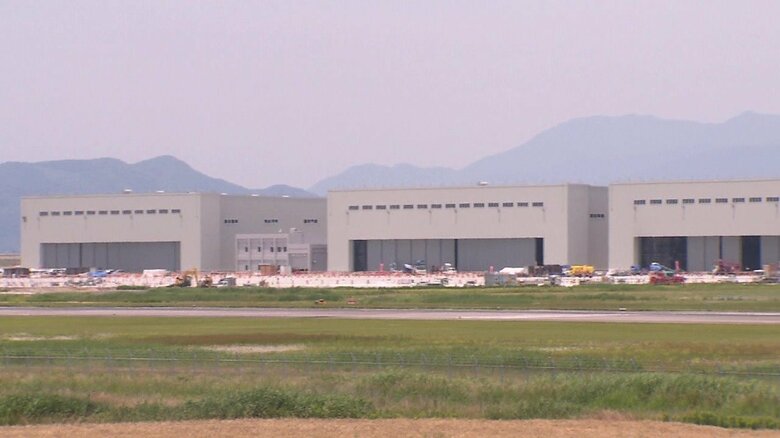 オスプレイの格納庫