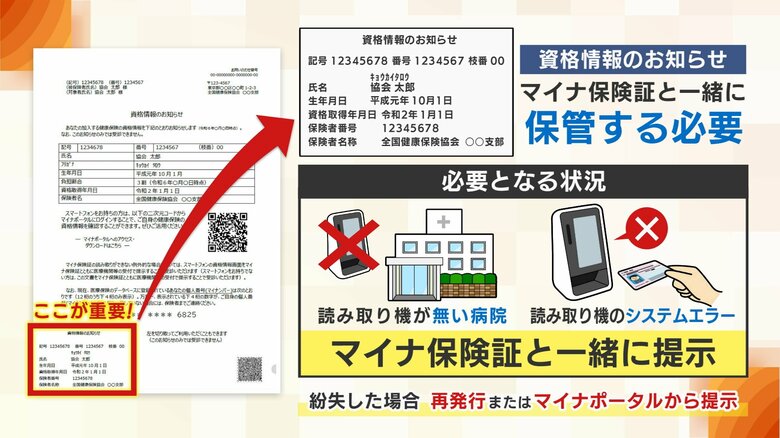 『資格情報のお知らせ』とは？