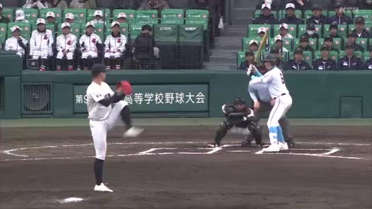 春のセンバツ 長崎日大は山梨学院に5対3で惜敗 7回ウラには2点タイムリーで2点差に詰め寄る