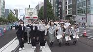 秋の交通安全運動スタート　出動！中高生ＤＪポリスが街頭啓発（岡山）