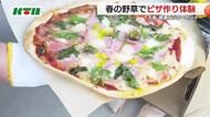 春の野草でピザづくり 五島列島のジオパークで親子体験会 香りと味に「普通のピザとして食べられる」