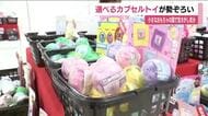 中身が見える！『選べるカプセルトイ』約500種類　郡山・うすい百貨店で9月6日まで開催