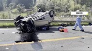 薩摩川内市 普通乗用車が横転 車3台の事故 鹿児島