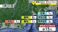 新型コロナ新たに15人 静岡県「感染対策緩めずに」